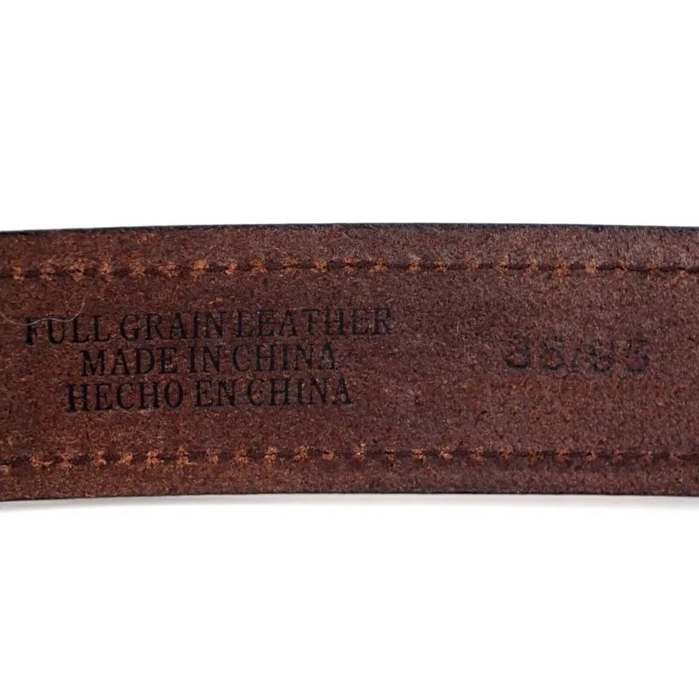 DOCKERS BROWN GENUINE LEATHER 1.25